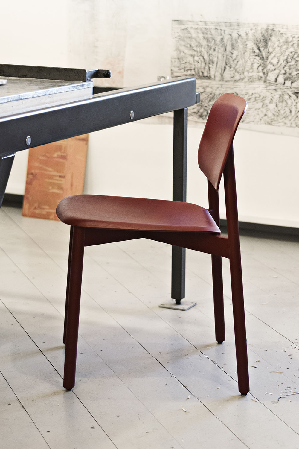 Soft Edge Chair 12 Fall Red